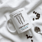 Logo Monster Energy, design canette blanche "Zero Ultra" - Bel & Bel