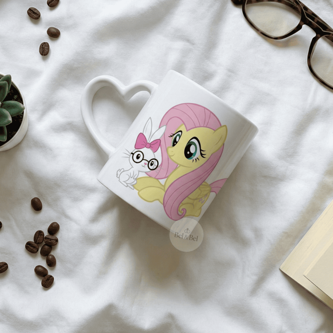 Mug Cœur Fluttershy « Magic Flight » – My Little Pony – Pégase Kawaii - Bel & Bel