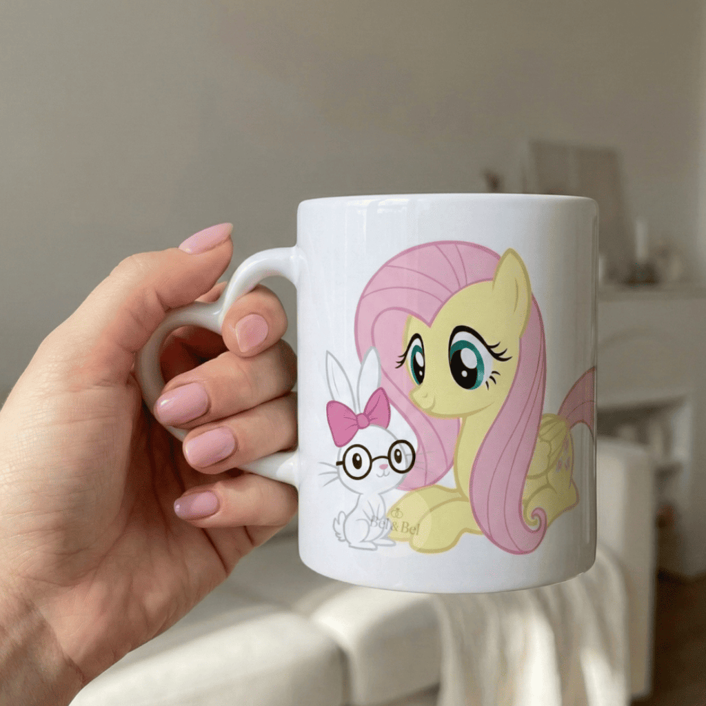 Mug Cœur Fluttershy « Magic Flight » – My Little Pony – Pégase Kawaii - Bel & Bel
