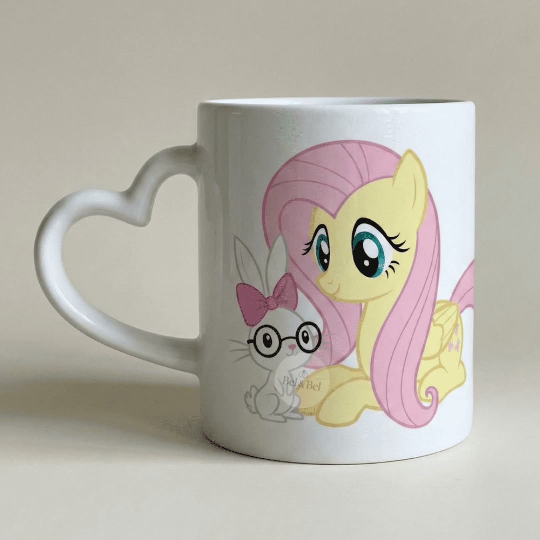 Mug Cœur Fluttershy « Magic Flight » – My Little Pony – Pégase Kawaii - Bel & Bel