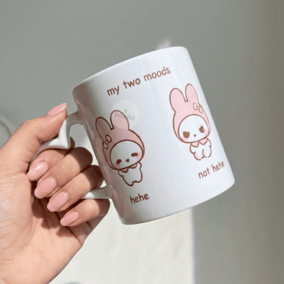 Mug Cœur My Melody « My Two Moods » – Hehe vs Not Hehe – Sanrio Kawaii - Bel & Bel