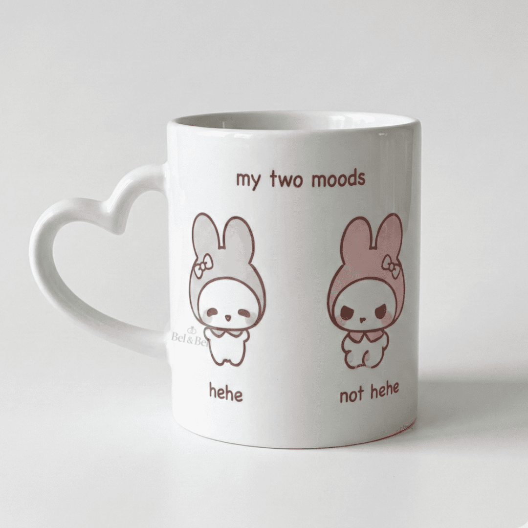 Mug Cœur My Melody « My Two Moods » – Hehe vs Not Hehe – Sanrio Kawaii - Bel & Bel