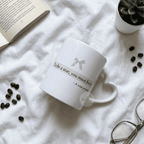Mug Cœur « To be a Star » – Citation Inspirante & Nœud Rose – Aesthetic - Bel & Bel