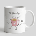 Mug Islamique « Fill Your Cup » – Sabr, Shukr & Tawakkul – Bien - être Spirituel - Bel & Bel
