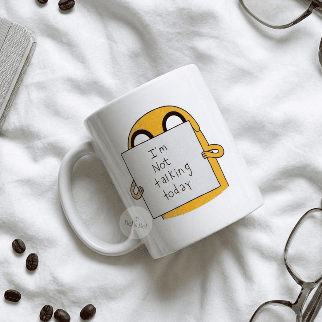 Mug Jake « Adventure Time » – I'm Not Talking Today – Humour & Mood - Bel & Bel