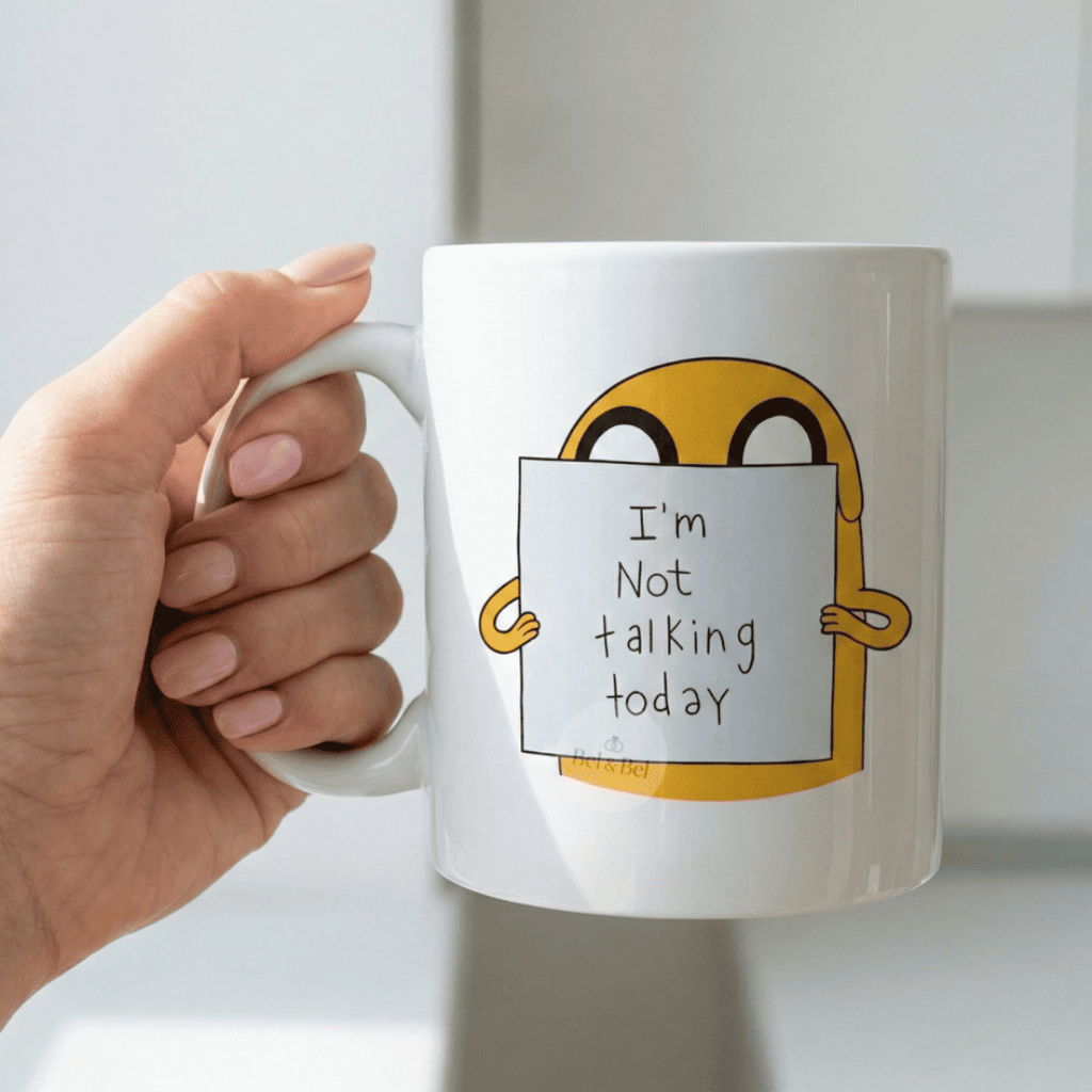 Mug Jake « Adventure Time » – I'm Not Talking Today – Humour & Mood - Bel & Bel