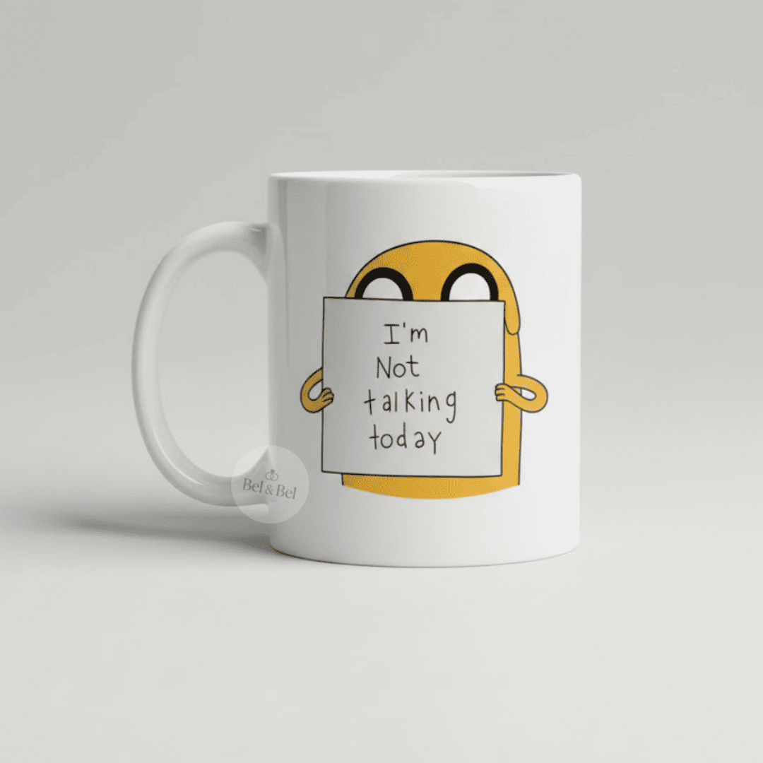 Mug Jake « Adventure Time » – I'm Not Talking Today – Humour & Mood - Bel & Bel