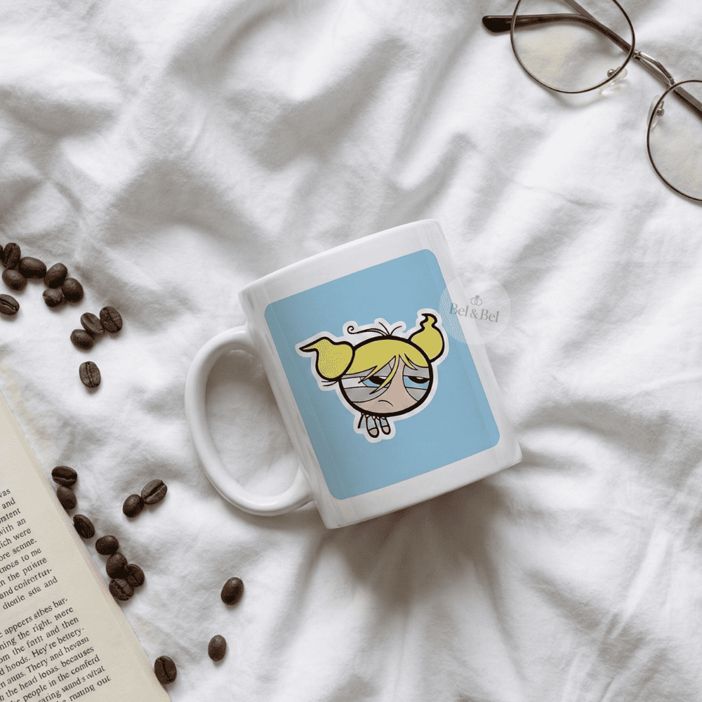 Mug « Les Super Nanas » Bulle – Design Bleu Pastel & Douceur – Powerpuff Girls - Bel & Bel