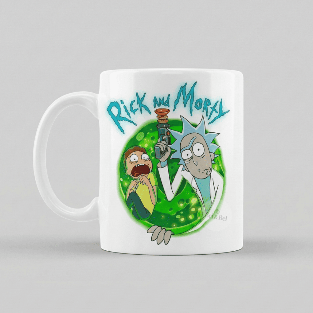 Mug « Rick and Morty » – Portal Gun & Aventure Interdimensionnelle – Idée Cadeau Geek - Bel & Bel
