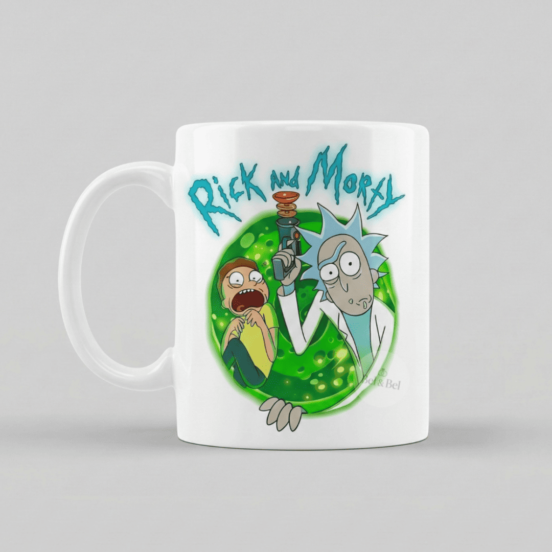 Mug « Rick and Morty » – Portal Gun & Aventure Interdimensionnelle – Idée Cadeau Geek - Bel & Bel