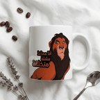Mug Scar « Le Roi Lion » – Citation Arabe Drôle – "Entouré d'idiots" - Bel & Bel